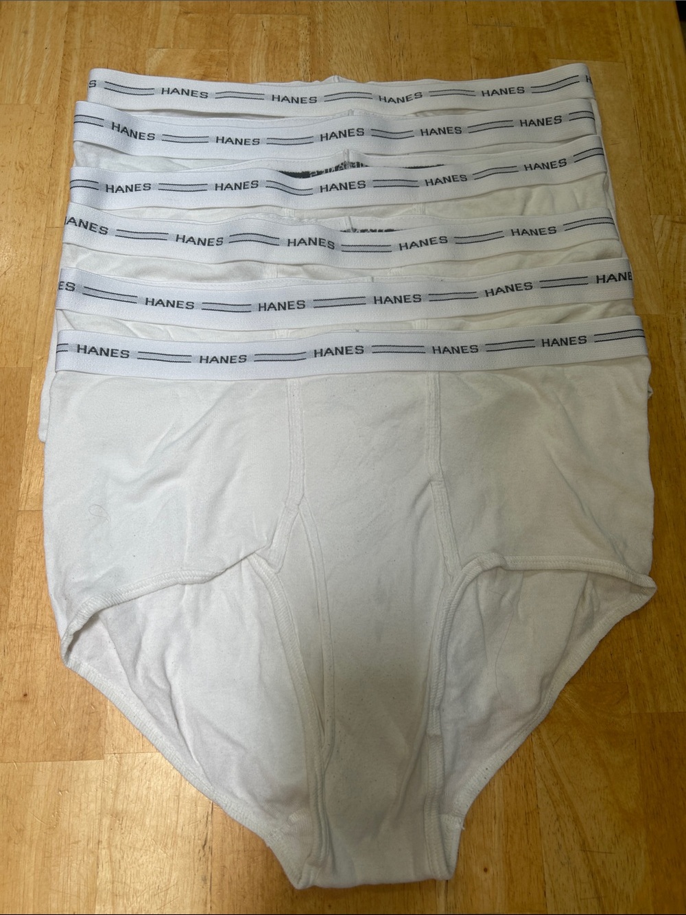 Hanes Men's White Comfort Flex 2XL/TG Briefs- 6 Pack